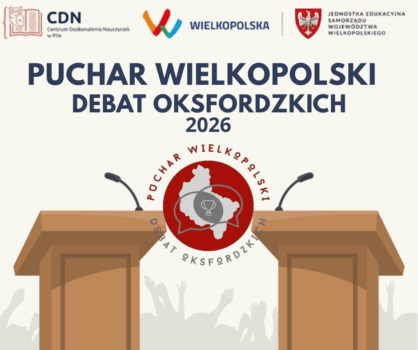 Puchar Wielkopolski Debat Oksfordzkich 2026 – zaproszenie